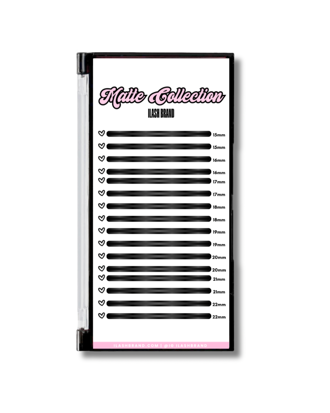 Matte lash trays